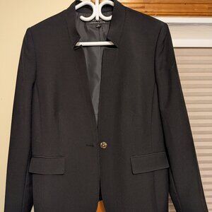 Tahari Arthur Levine Black Single Button Blazer